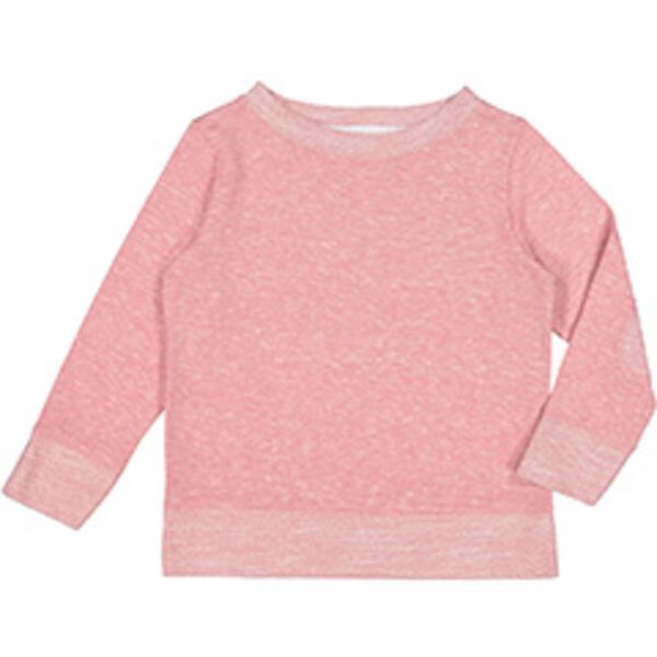 Toddler Harborside Melange French Terry Crewneck with Elbow Patches Thumbnail