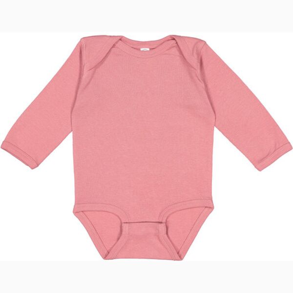 Infant Baby Rib Lap Shoulder Long Sleeve Creeper Thumbnail